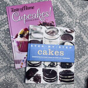 Taste of Home Cupcakes! & Step-By-Step Cakes Cookbooks